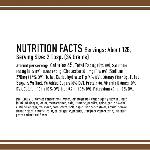 Lillie's Q - Smoky Barbeque Sauce, Gourmet BBQ, Sweet Brown Sugar BBQ Sauce, Mild Smoky Flavor, Premium Ingredients, Made with Gluten-Free Ingredients (156 oz)