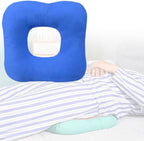 WEEOATAR Anti-Bedsore Cushion Pressure Ulcer Cushion Donut Pillow,Soft,Breathable and Pressure Relief Sciatica Pillow Anti-Decubitus Pad for Seniors,Pregnant and Post-Surgery(Blue,L)