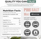 Wild Foods Organic Pink Himalayan Salt, Fine Ground for Table and Cooking, 16 oz | 100% Real, Pure, Unrefined | Pink Himalayan Sea Salt with 80+ Minerals & Electrolytes, Small Batch, Ethically Sourced