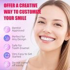 Tooth Gem Kit, DIY Crystals Jewelry Kit, 130 PCS 7 Shapes Professional Cool Gems, Safe and Easy to Get Started