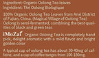 Imozai Organic Oolong Tea Bags 100 Count Individually Wrapped