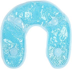 Gel Bead Neck & Shoulder Wrap for Pain Relief – Plush U-Shaped Therapy Pad - Reusable Hot & Cold Compress Therapy for Swelling & Injuries