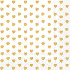 IHR Lunch Paper Napkins, 20-Count, 6.5 x 6.5-Inches, My Little Sweetheart Gold