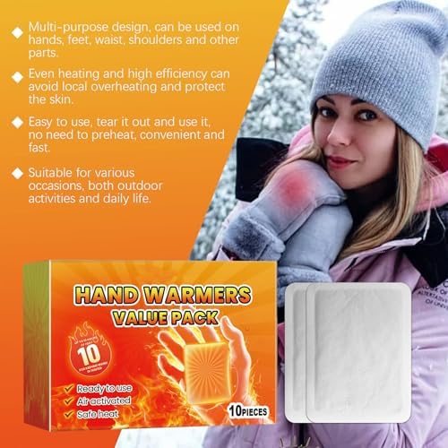 10Pcs Warm Babies Foot Warmers Self-Heating Foot Warmers Body Warmers Stickers Feet Warm Pad Heat Pack