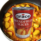 Jamaican Breadfruit Slices (Pack Of 2 x 475g Tin) This Versatile and Nutritious Superfood, Breadfruit in Brine