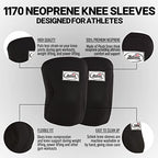 Schiek Sports Model 1170 Knee Sleeves - 5mm Neoprene Knee Compression Sleeves for Weight Lifting
