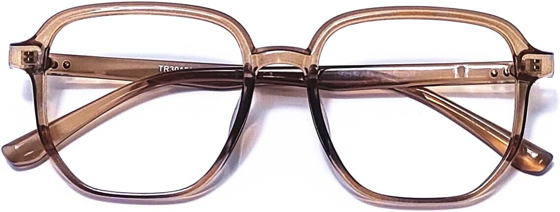Blue Light Blocking Glasses Reading Glasses for Women Men Square Nerd Eyeglasses Frame Lightweight Reduce Eye Strain