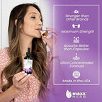 Maxx Herb Passion Flower Extract - Max Strength Passion-Flower Liquid Absorbs Better Than Capsules, for Relaxation and Stress Relief, Alcohol-Free - 4 Oz Bottle (60 Servings)
