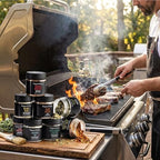 22-Spice Grilling Seasoning Gift Set for Men - All-Natural Non-GMO Rubs & Seasonings for BBQ, Steak, Chicken, Seafood - Spice Kit for Dad, Husband - Father's Day, Christmas, Holiday Gift - PepperMate