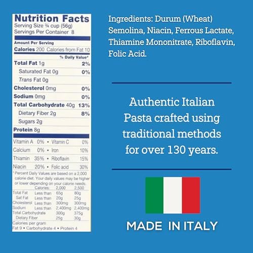 De Cecco Cavatappi No. 87 Pasta, 16 Oz (Pack of 12), Authentic, Slow Dried, Made with Durum Wheat, Versatile Pasta for Sauces & Recipes, Made in Italy