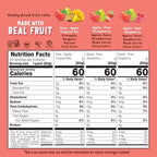 BEAR Real Fruit Snack Rolls - Gluten Free, Vegan, and Non-GMO - Variety Pack (Strawberry, Raspberry, Tropical)) – 48 Rolls, Healthy School and Lunch Snacks for Kids and Adults, 0.7 Ounce (Pack of 24)