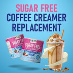 Keto Sugar Free Condensed Milk (6 Packs) Vegan Coconut Condensed Milk - Plant based milk, Vegan and Keto Friendly. Lower calories condensed coconut milk. 1-1 Replacement of regular condensed coconut milk