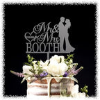 Wedding Cake Topper – Romantic Mr & Mrs Silhouette – Custom Bride & Groom Figurine with Elegant Design – Perfect for Weddings, Anniversaries & Special Celebrations