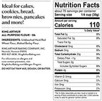 King Arthur, All Purpose Unbleached Flour, Non-GMO Project Verified, Certified Kosher, No Preservatives, 5 lb Bag
