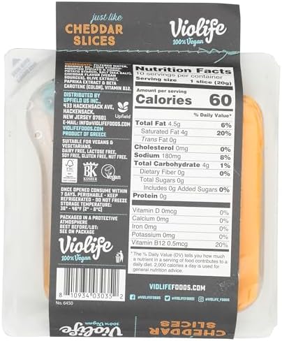 VIOLIFE Just Like Cheddar Slices, 7.05 OZ