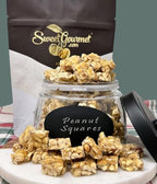 SweetGourmet Classic Old-Fashioned Peanut Butter Squares, Peanut Brittle Candy, 2 Pound