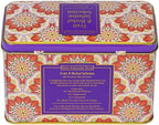 New English Teas Fruit & Herbal Tea Selection Gift Set – 40 Individually Wrapped Caffeine-Free Tea Bags in Decorative Floral Tin – Variety Pack including Peppermint, Berry, & Camomile