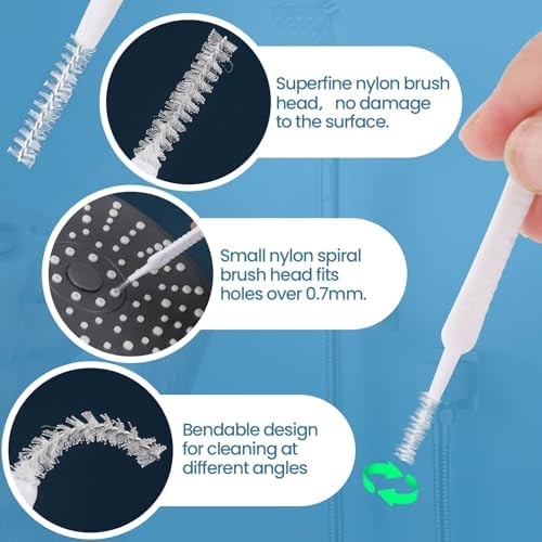 50 Pcs Shower Head Cleaning Brush Cell Phone Cleaner Tool Multifunctional Mini Cleaning Brushes for Household Bathroom