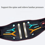 Lumbar Brace Belt Self-Heating Lower Back Support Breathable Mesh Panels, Dual Adjustable, for Men & Women Pain Relief (Size : XL)