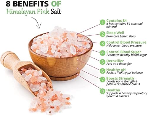 Anna and Sarah Himalayan Pink Salt 20 lbs Coarse Bulk (in 4 Bags) - Pure Gourmet Crystals - Himilian 100% Natural - Contains 84 Minerals -Suitable for Body Bath Scrubs - Kosher
