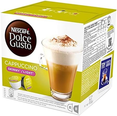 Nescafe Dolce Gusto Coffee Capsules, Skinny Light Cappuccino, 16 Count (Pack of 3)