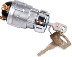JK423 3 Wire Ignition Switch，12V Ignition 2 Keys Starter Switch Repalcement for Car, Motorcycle, Tractor, Forklift, Truck, Scooter, Trailer