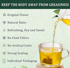 Oil-Reducing Tea, 10 Herbal with Excellent Formula, Organic Oil Cleansing Tea for Liver, Chinese Herbal Tea (30 Tea bags / 2 Box)
