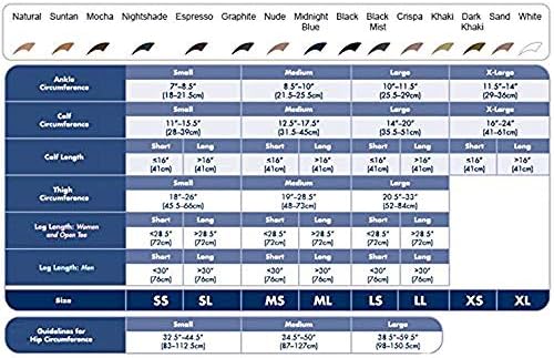 Sigvaris Midtown Microfiber 823CXLM99-S 30-40 mmHg Midtown Microfiber Mens Closed Toe Knee Highs with Silcone Beaded Grip-Top, Black, Extra Large-Long