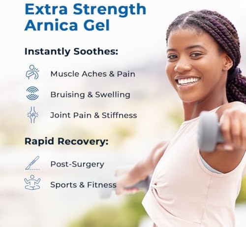 VitaMedica Arnica Gel Plus 15 Healing Plant Compounds, Extra Strength Formula for Bruising, All-Natural Plant-Based Topical Gel