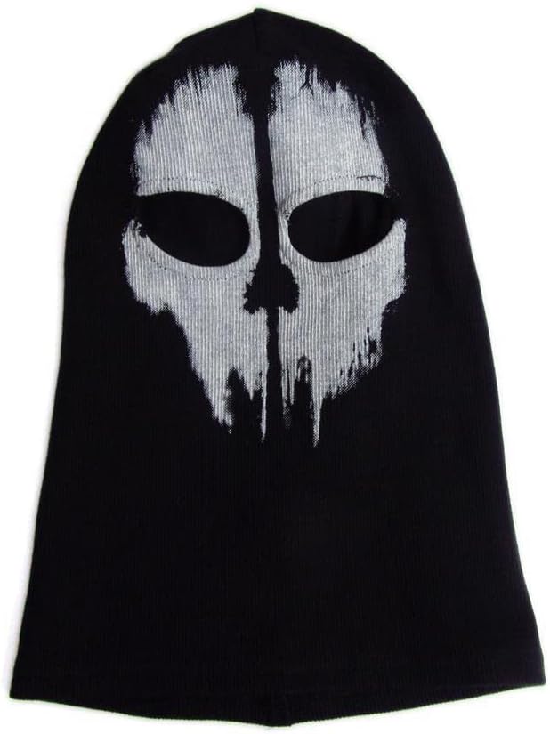 Ghost Mask Skull Balaclava Skull Ski Masks Skeleton Face Scarf Neck Gaiters for Men Motorcycle Cycling Outdoor