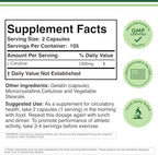 L Citrulline Capsules - 99% Tested Purity - 1,200mg Per Serving (Nitric Oxide Booster) for Muscle Recovery and Muscle Pump, 210 Count by Double Wood