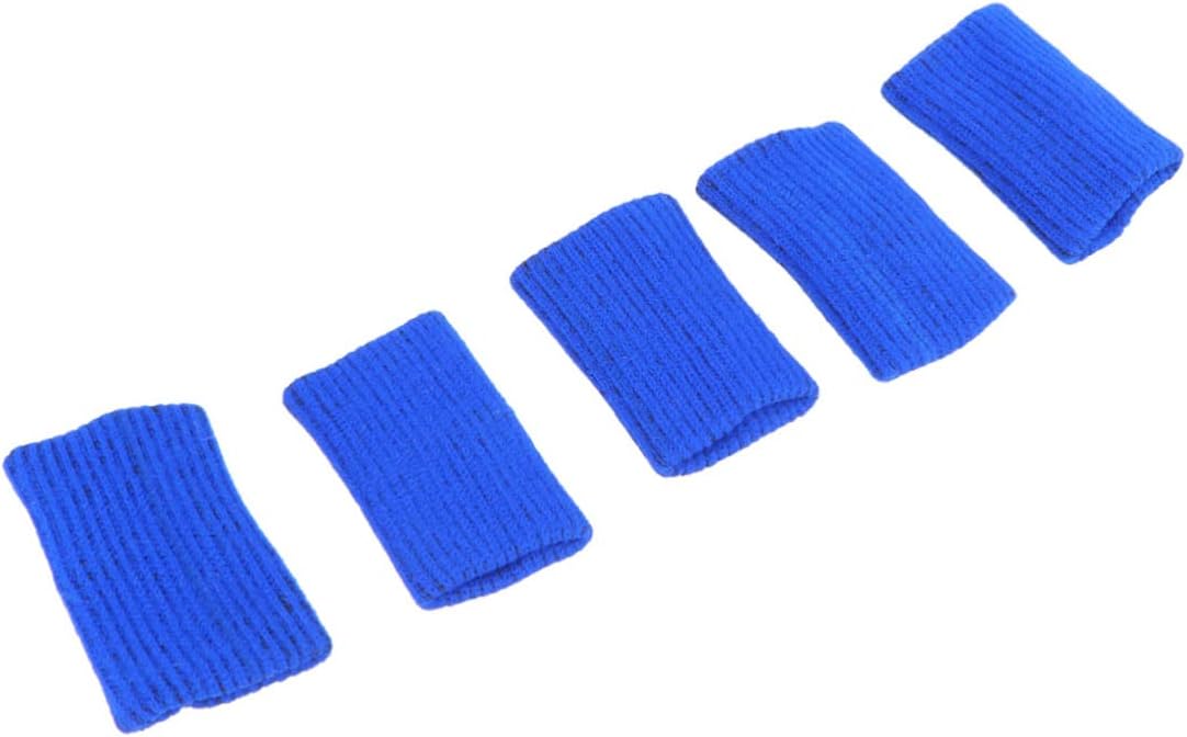 Beaupretty 5pcs Protective Finger Cots Sports Finger Guards Sports Covers Comfortable Elastic for Basketball Volleyball