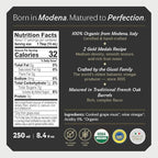 Giusti Organic Balsamic Vinegar of Modena IGP – 2 Gold Medals Gourmet Aceto Balsamico di Modena, Rich Flavor for Salads, Marinades, Cheese & Finishing, Made in Italy – 8.45 fl oz (250 ml) - Pack of 1
