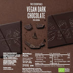 VGAN Vegan Chocolate Bars, Gluten Free Snacks, Plant Based, Soy and Dairy Free, Organic Ingredients, Cruelty Free, Kosher, and Non GMO, Dark Chocolate, 3 Pack
