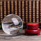 Natural Crystal Ball Sphere Melting Quartz Crystal Gemstone for Meditation, Divination Sphere, Home Decoration, Fengshui, Wicca and Energy Crystal Healing,White-3.9" Diameter