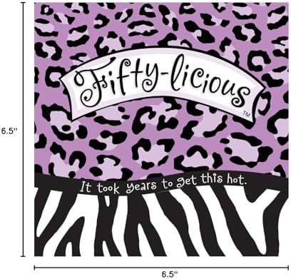 Creative Converting 16 Count Fifty-Licious Lunch Napkins