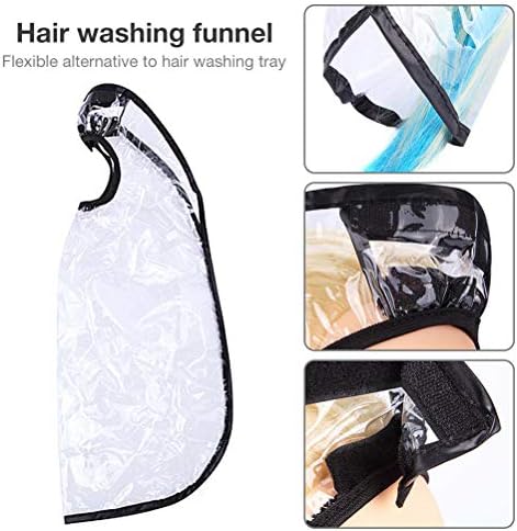 Hair Funnel For Upright Position, Flexible Headgear Hair Washing Funnel Anti drip Hair Care Shampoo Funnel Styling Funnel, Waterproof Washing Home Hair Salon Tools for Elderly and
