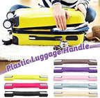 MroMax 2Pcs Luggage Handle 9.06" x 0.98" (L x W) Plastic Pull Handle Grip Replacement 230mm x 25mm for Luggage Suitcase Box Black Tone