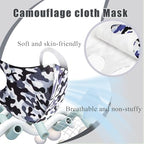 Camo Face Mask Hunting for Men Women 10pcs Ski Breathable Cover Adults Reusable Cloth Camouflage Sports Gear