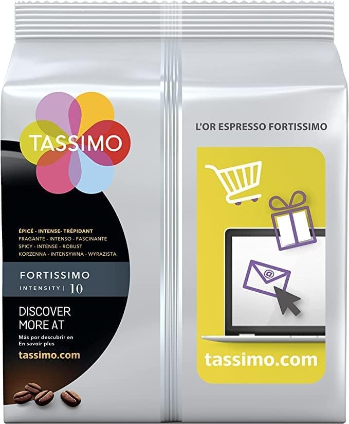 Tassimo Fortissimo L'Or Espresso Coffee, Medium Roast, 32 Count Discs