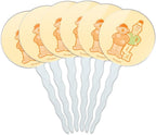 Sesame Street Bert and Ernie Distressed Cupcake Picks Toppers Decoration Set of 6
