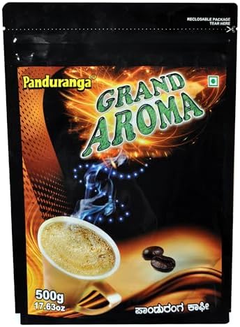 Panduranga Coffee Grand Aroma 500g + Made in Chikmagalur Filter Coffee Combo Medium Roast