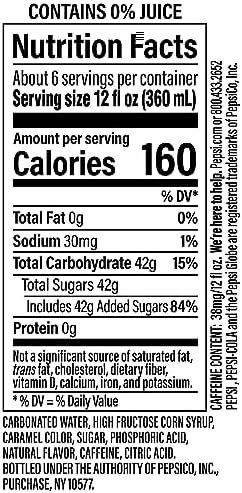 Pepsi Cola Soda Pop, Wild Cherry, 2 Liter Bottle