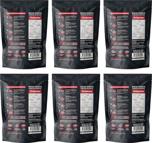 52USA Konjac Shirataki Noodle, Fettuccine, Low Carb Pasta 52.8 Oz (1500 g), Keto and Paleo Friendly, Sugar Free, Vegan, Gluten Free, Ready to Eat, Low Calorie Noodles 6 Pack Inside