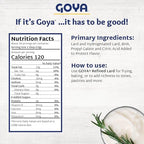Goya Manteca Lard for Cooking and Baking, 1 Pound Tub, Premium Pork Fat, Rich Flavor for Tamales, Empanadas, and Pastries