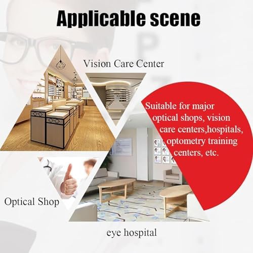Chin Rest Forehead Support Optometry Accessories, Lifting Chin Bracket with Adjustment Knob,Rust-Proof Material, for Optical Shops, Vision Care Center