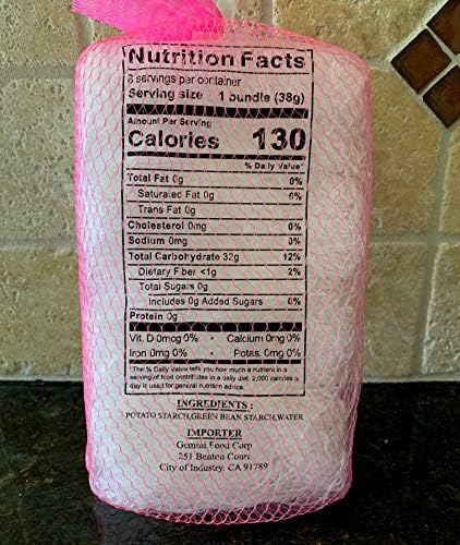 Lungkow Vermicelli Bean Thread Glass Noodles, Product of Taiwan 608 grams (2 pack, 8 ct each pack)