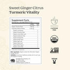Yogi Tea Sweet Ginger Citrus Turmeric Vitality - 16 Bags per Pack (4 Packs) - Organic Ginger & Turmeric Root Tea - Supports Well-being - Includes Cinnamon Bark & More