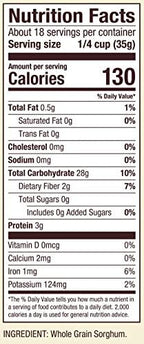 Bob's Red Mill Sorghum Flour, 22oz (Pack of 1) - Whole Grain, Vegan, Kosher