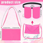 Tondiamo Adjustable Mastectomy Drain Holder Drain Pouch with Shower Bag Drainage Pouch Breast Shirts Two Pockets Mastectomy Tummy Tuck Recovery Supplies(Two Pockets,Pink)